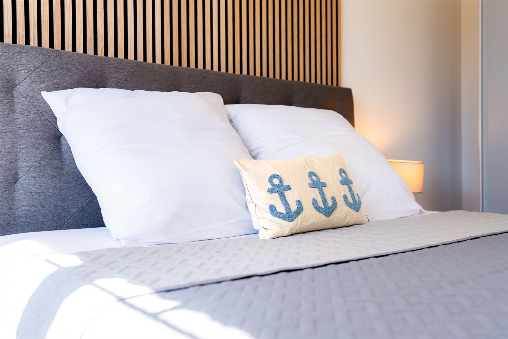 Schlafzimmer der Ferienwohnung MeerNah Ankerliebe in Grömitz